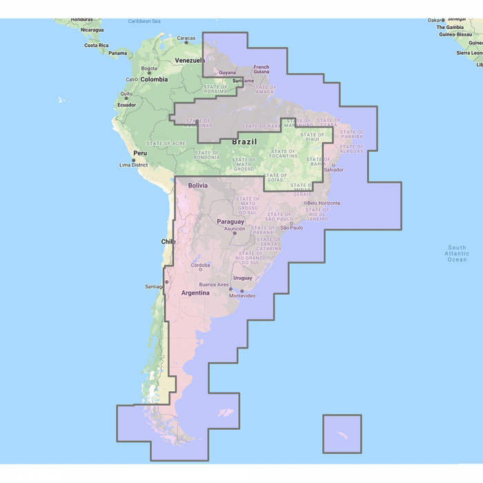 Furuno Furuno South America East Vector Charts - 3D Data & Satellite Photos - Unlock Code - $250.00 at Everest