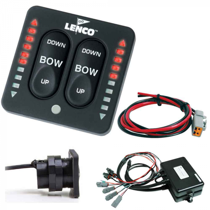 Lenco Marine Lenco LED Indicator Two-Piece Tactile Switch Kit w/Pigtail f/Dual Actuator Systems - $860.91 at Everest