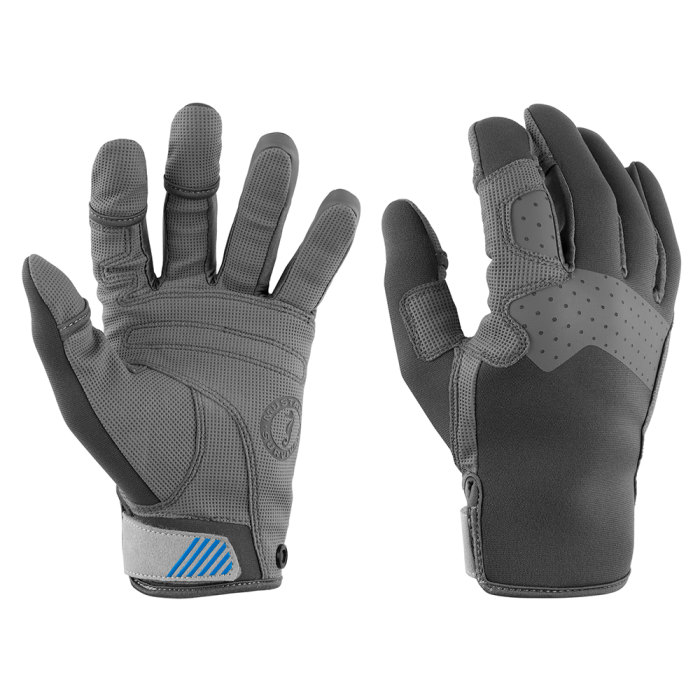 Mustang Survival Mustang Traction Full Finger Glove - Gray/Blue - X-Large - $39.99 at Everest