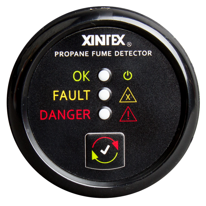 Fireboy-Xintex Xintex Propane Fume Detector w/Plastic Sensor - No Solenoid Valve - Black Bezel Display - $385.00 at Everest
