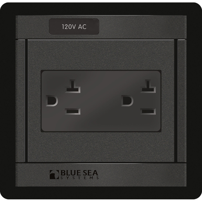 Blue Sea Systems Blue Sea 1479 360 Panel - 120V AC DUal Outlet - $114.48 at Everest