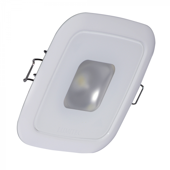 Lumitec Lumitec Square Mirage Down Light - Warm White Dimming, Hi CRI - White Bezel - $111.99 at Everest
