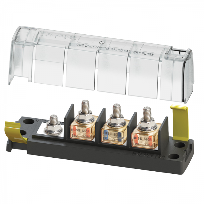Blue Sea Systems Blue Sea 5196 MRBF Surface Mount 3 Circuit Fuse Block - Common Source - $67.80 at Everest