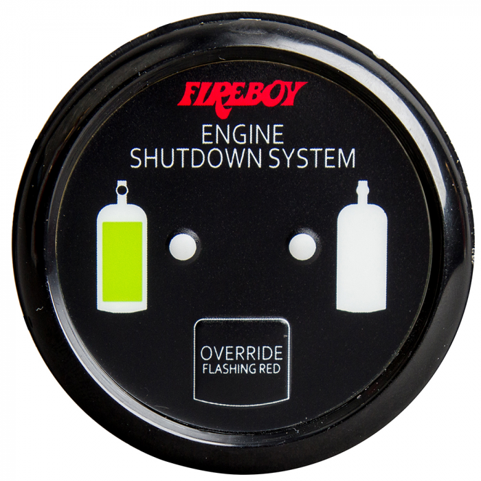 Fireboy-Xintex Xintex Deluxe Helm Display w/Gauge Body, LED & Color Graphics f/Engine Shutdown System - Black Bezel Display - $195.00 at Everest