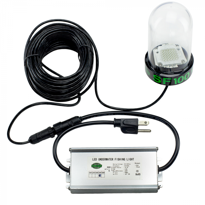 Hydrow Glow Hydro Glow SF100B 100W/120VAC - Underwater Dock Light - Blue Anchored To Bottom - $359.95 at Everest