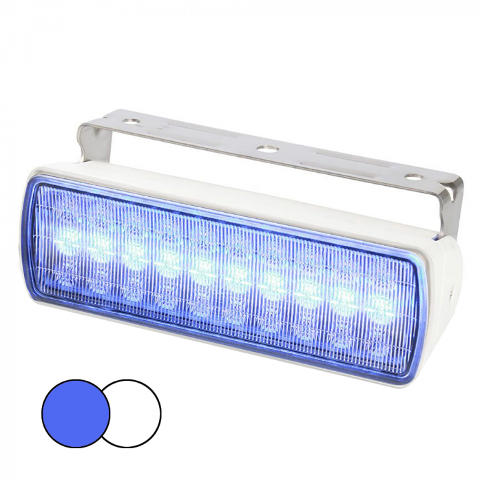 Hella Marine Hella Marine Sea Hawk XL Dual Color LED FloodLights - Blue/White LED - White Housing - $322.22 at Everest
