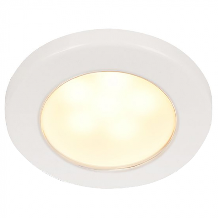 Hella Marine Hella Marine EuroLED 75 3 Round Screw Mount Down Light - Warm White LED - White Plastic Rim - 12V - $53.33 at Everest