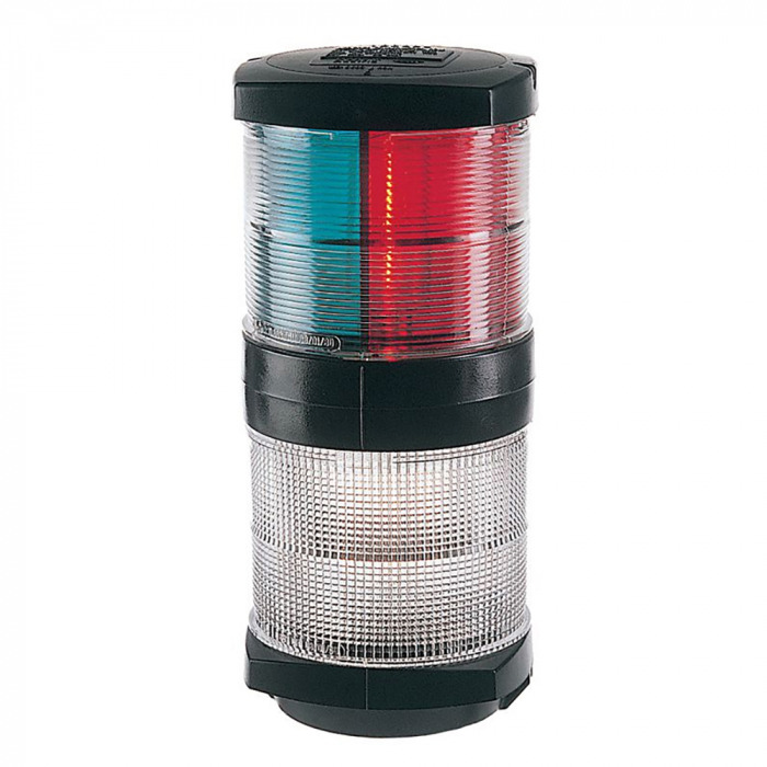 Hella Marine Hella Marine Tri-Color Navigation Light/Anchor Navigation Lamp- Incandescent - 2nm - Black Housing - 12V - $140.00 at Everest