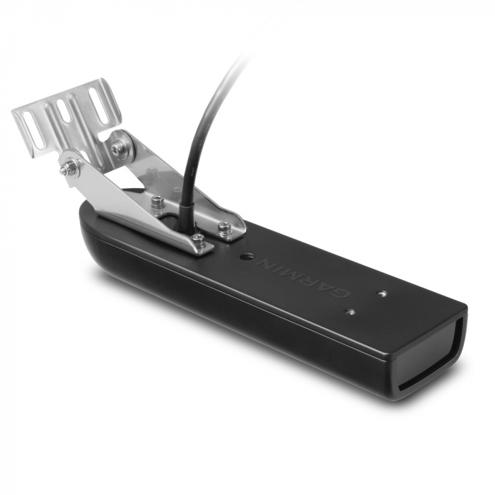 Garmin GT21-TM Transom Mount Transducer, Traditional 600W, 50/200kHz, ClearVAoe CHIRP 500W, 260 & 455kHz