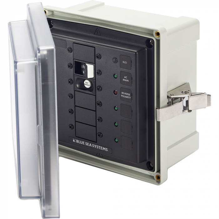 Blue Sea Systems Blue Sea 3116 SMS Surface Mount System Panel Enclosure - 120V AC / 30A ELCI Main - 3 Blank Circuit Positions - $495.72 at Everest