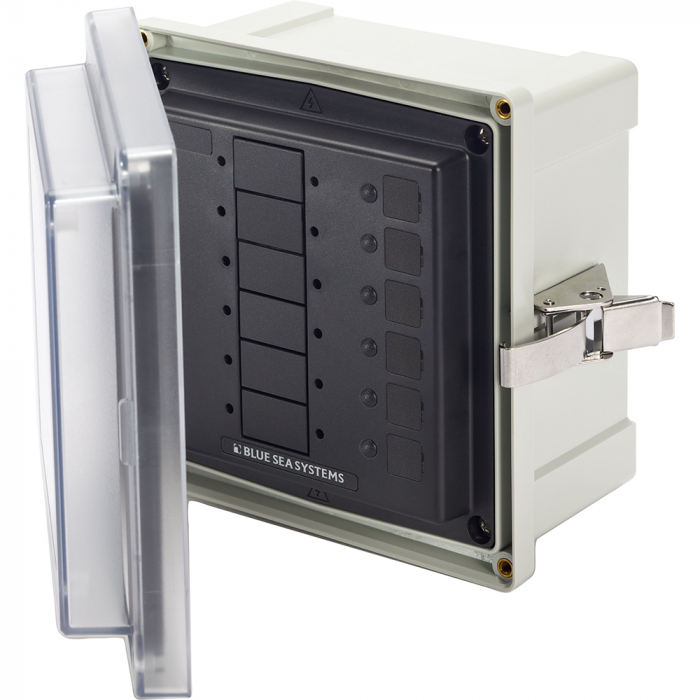 Blue Sea Systems Blue Sea 3113 SMS Surface Mount System Panel Enclosure - 6 Circuit Blank - $228.97 at Everest