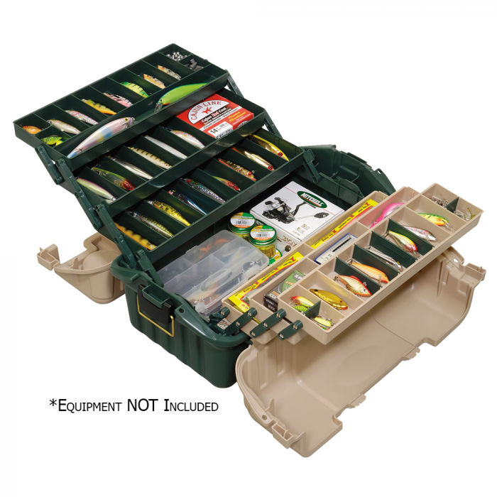 Plano Plano Hip Roof Tackle Box w/6-Trays - Green/Sandstone - $49.99 at Everest