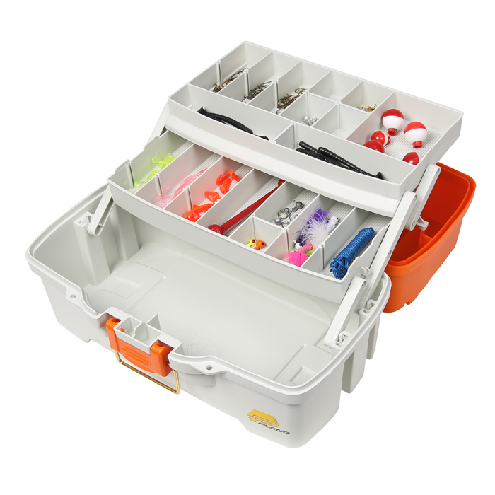 Plano Plano Ready Set Fish Two-Tray Tackle Box - Orange/Tan - $29.99 at Everest
