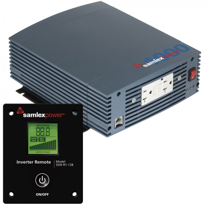 Samlex America Samlex 1000W Pure Sine Wave Inverter - 12V w/LCD Display Remote Control - $422.40 at Everest