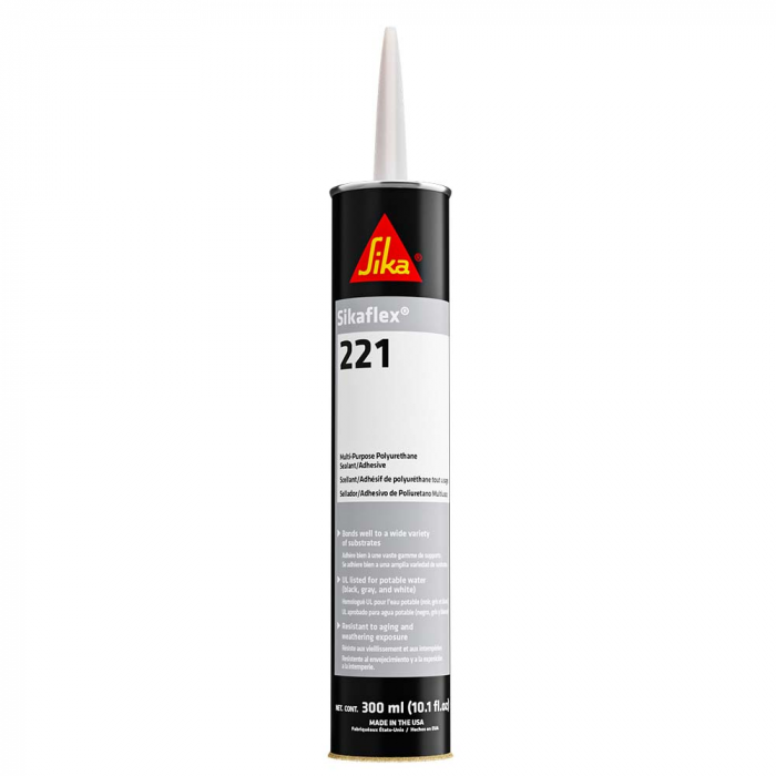 Sika Sika SikaflexA(R) 221 Multi-Purpose Polyurethane Sealant/Adhesive - 10.3oz(300ml) Cartridge - Black - $15.55 at Everest