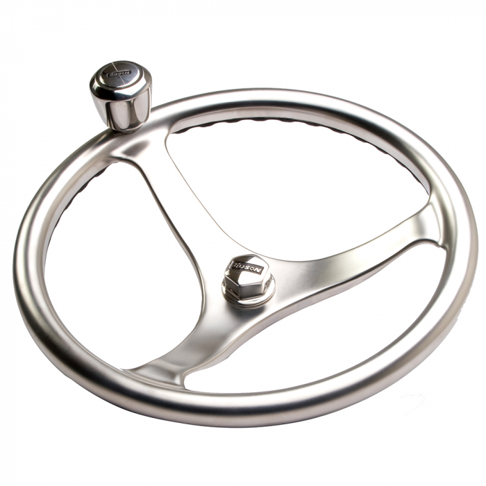 Edson Marine Edson Satin Finish ComfortGrip Powerwheel - 13 w/Knob & Nut - $700.92 at Everest