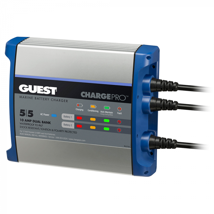 Guest Guest On-Board Battery Charger 10A / 12V - 2 Bank - 120V Input - $210.35 at Everest