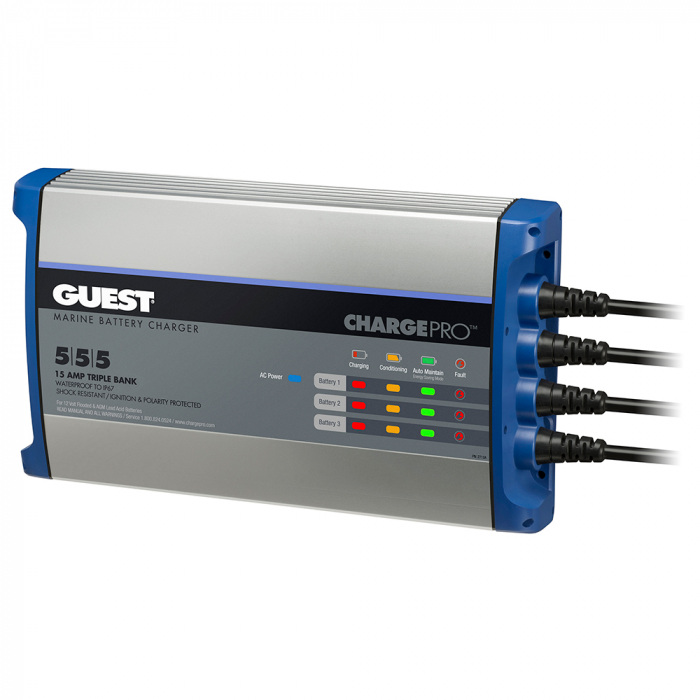 Guest Guest On-Board Battery Charger 15A / 12V - 3 Bank - 120V Input - $256.16 at Everest