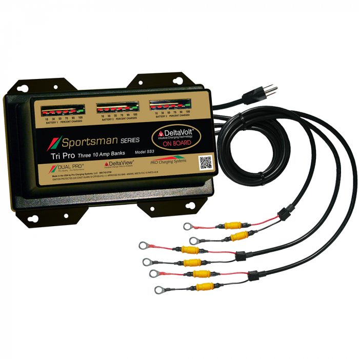 Dual Pro Dual Pro Sportsman Series Battery Charger - 30A - 3-10A-Banks - 12V-36V - $553.99 at Everest