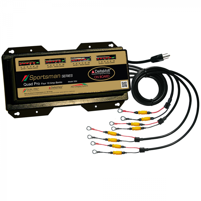 Dual Pro Dual Pro Sportsman Series Battery Charger - 40A - 4-10A-Banks - 12V-48V - $732.99 at Everest
