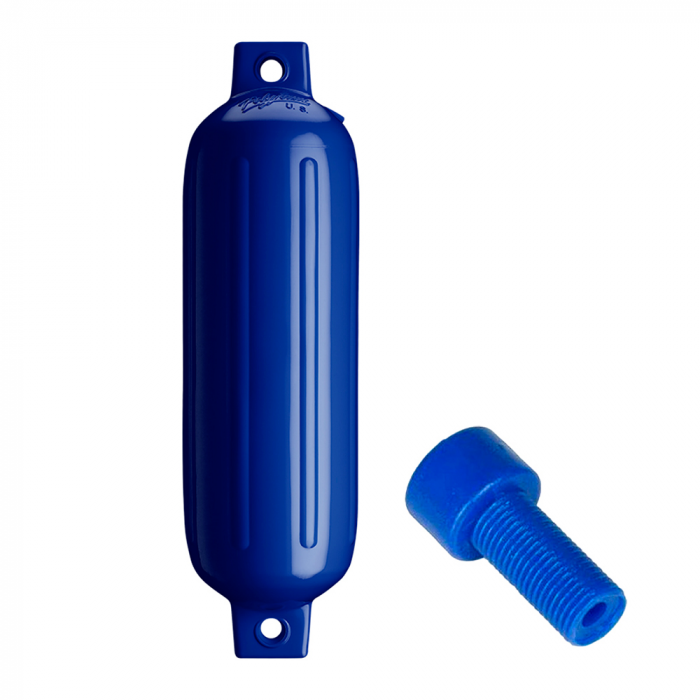 Polyform G-3 Twin Eye Fender 5.5 x 19 - Cobalt Blue w/Air Adapter