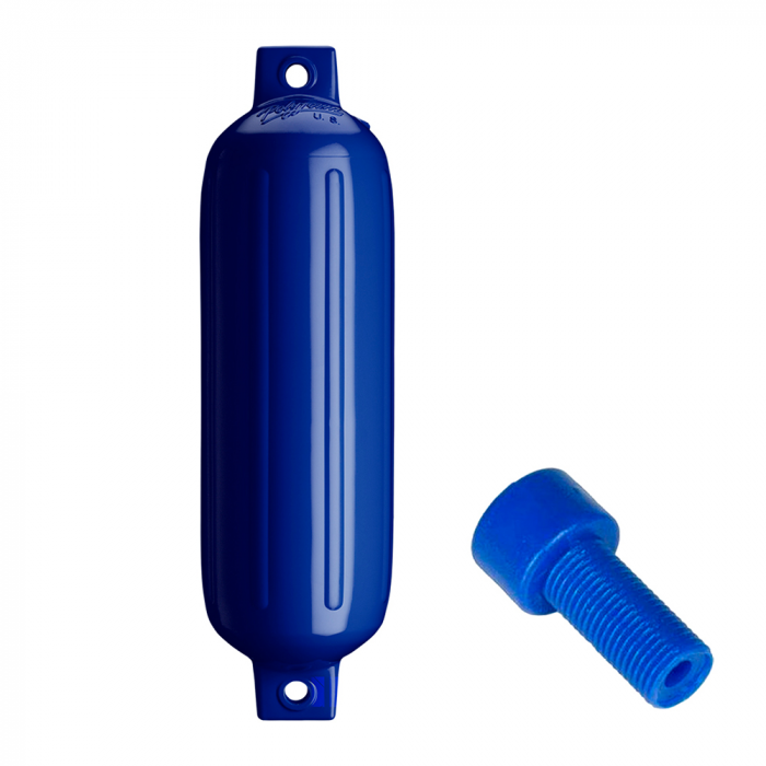 Polyform G-4 Twin Eye Fender 6.5 x 22 - Cobalt Blue w/Air Adapter