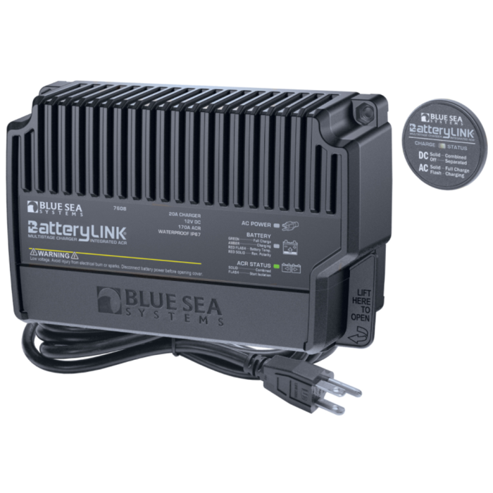 Blue Sea Systems Blue Sea 7608 BatteryLinkA(R) Charger (North America) - 12V - 20Amp - 2 Bank - $367.18 at Everest