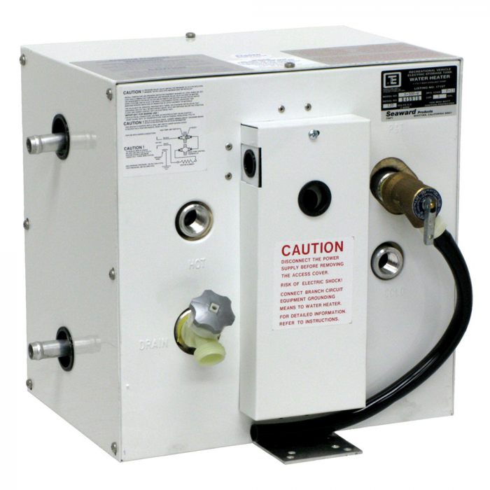Whale Marine Whale Seaward 3 Gallon Hot Water Heater w/Side Heat Exchanger - White Epoxy - 120V - 1500W - $799.99 at Everest