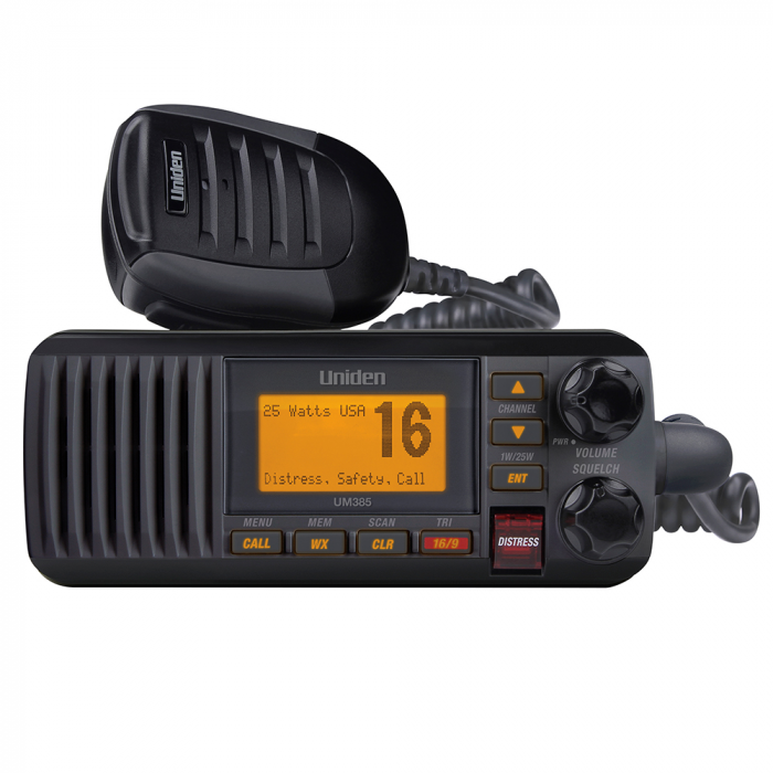 Uniden Uniden UM385 Fixed Mount VHF Radio - Black - $159.99 at Everest