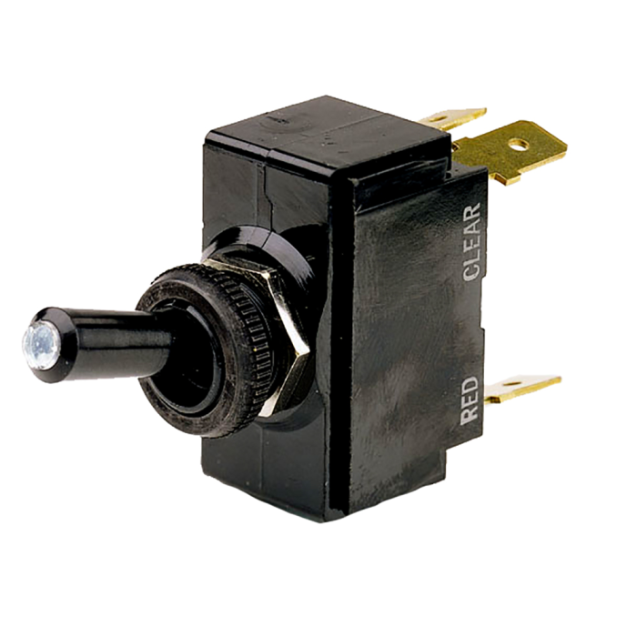 Cole Hersee Cole Hersee Lighted Tip Toggle Switch SPST On-Off 4 Blade - $20.99 at Everest
