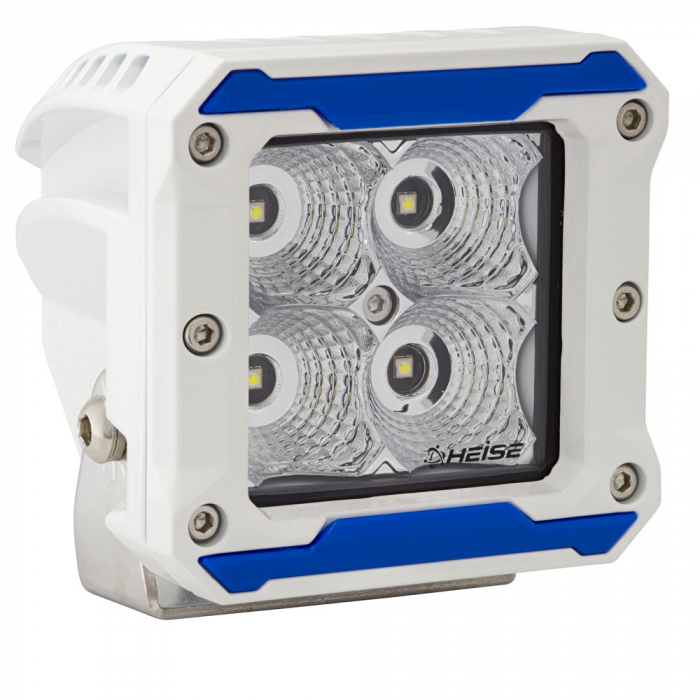Heise Led Lighting Systems HEISE 4 LED Marine Cube Light - Flood Beam - 3 - $146.00 at Everest