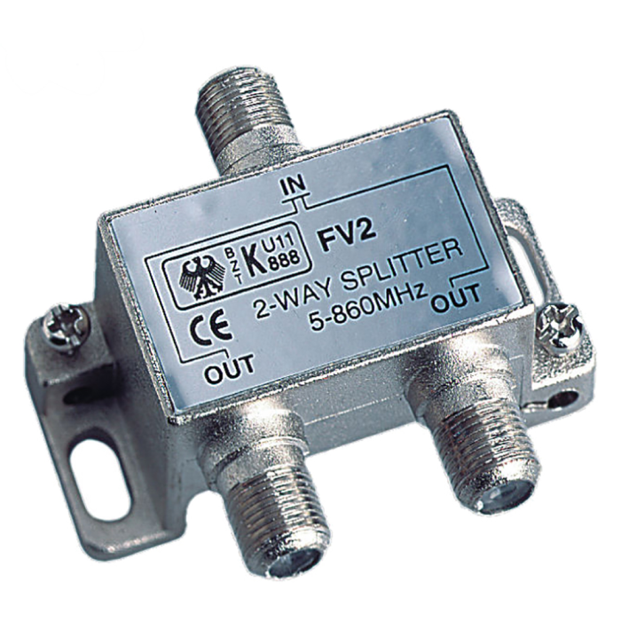 Glomex Marine Antennas Glomex 2-Way Splitter TV - TV or TV - FM - $15.00 at Everest