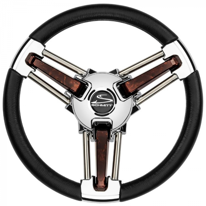 Schmitt & Ongaro Marine Schmitt & Ongaro Burano Wheel - 14 Black Polyrethane - 3/4 Tapered Hub - $313.50 at Everest
