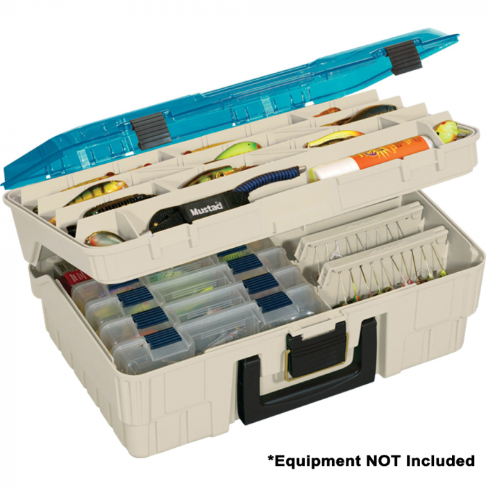 Plano Plano Two-Tier Magnum Satchel XL - Beige/Blue - $54.99 at Everest