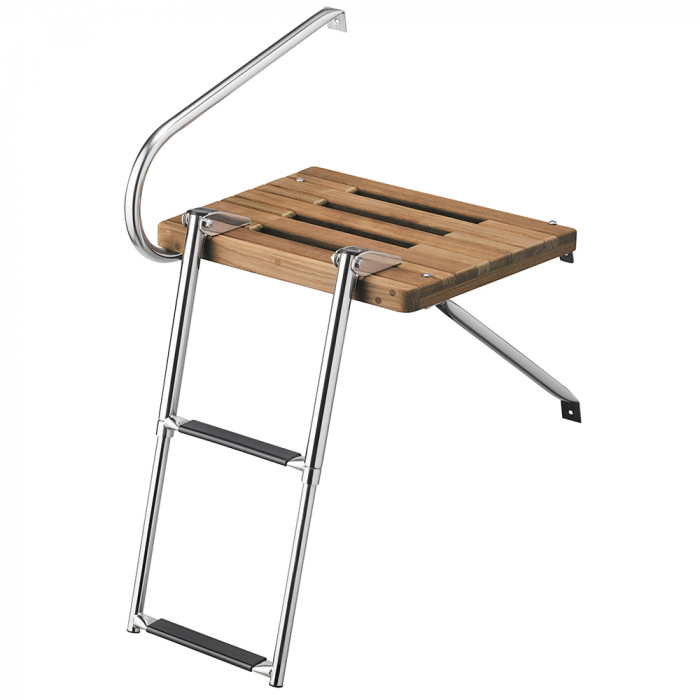 Whitecap Whitecap Teak Swim Platform w/2-Step Telescoping Ladder f/Boats w/Outboard Motors - $361.99 at Everest