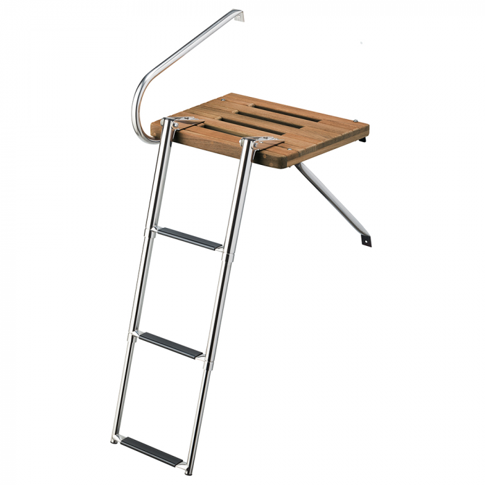 Whitecap Whitecap Teak Swim Platform w/3-Step Telescoping Ladder f/Boats w/Outboard Motors - $374.99 at Everest