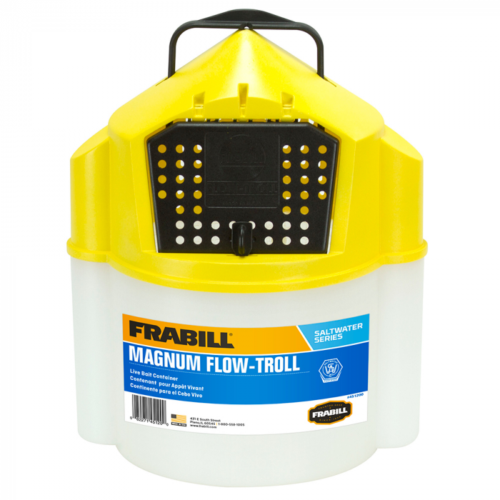 Frabill Magnum Flow TrollA(R) Shrimp Bucket - 10 Quart