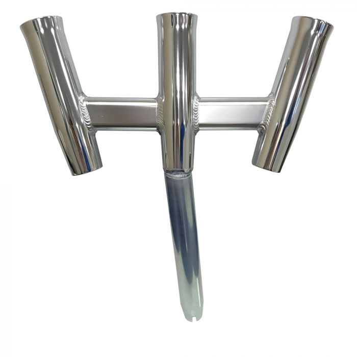 Tigress Tigress GS Trident Rod Holder - Bent Butt - Polished Aluminum - $215.99 at Everest