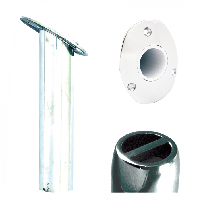 Tigress Tigress Oval Head SS Gunnel Mount Rod Holder - 30Adeg - 9 - 4-Pack - $347.96 at Everest