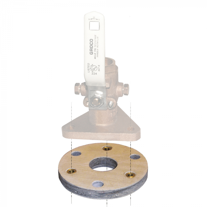 GROCO Backing Block f/3/4 & 1 Seacocks