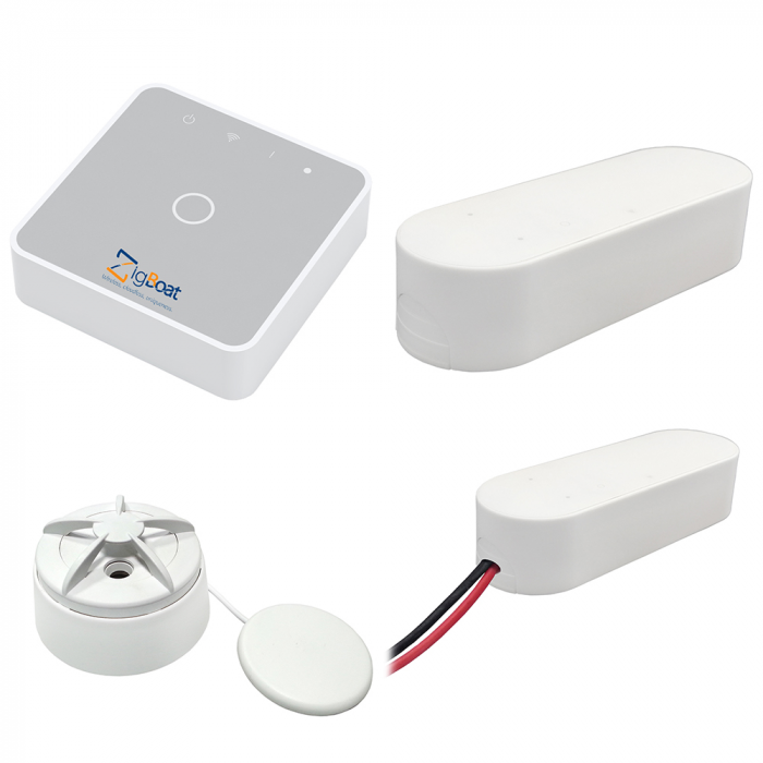 Glomex Marine Antennas Glomex ZigBoat(TM) Starter Kit System - Gateway, Battery, Door/Porthold & Flood Sensor - $999.00 at Everest