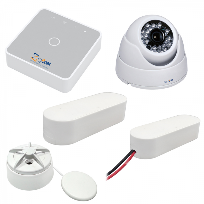 Glomex Marine Antennas Glomex ZigBoat(TM) Starter Kit System w/Camera - Includes Gateway, Battery, Flood, Door/Porthole Sensor & IP Camera - $1399.00 at Everest