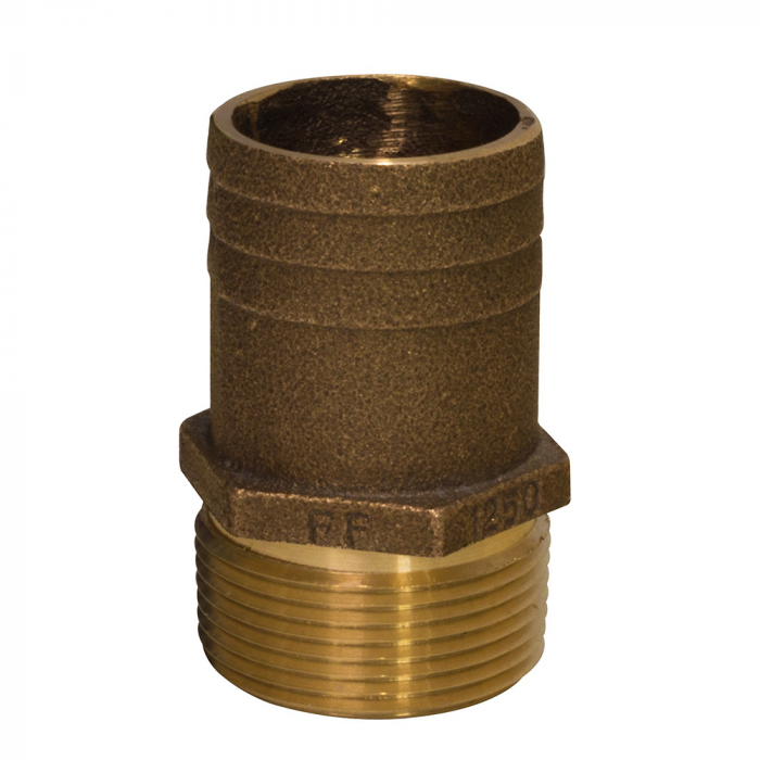 Groco GROCO 1-1/2 NPT x 1-3/4 Bronze Full Flow Pipe to Hose Straight Fitting - $35.00 at Everest