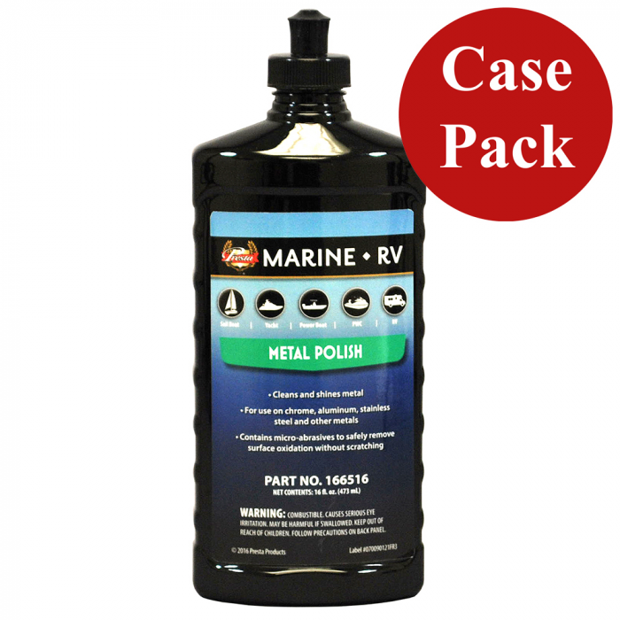 Presta Presta Marine Metal Polish - 16oz - *Case of 12* - $215.88 at Everest