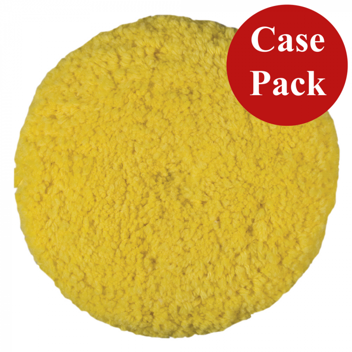 Presta Presta Rotary Blended Wool Buffing Pad - Yellow Medium Cut - *Case of 12* - $251.64 at Everest