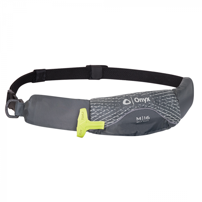 Onyx Outdoor Onyx M-16 Manual Inflatable Belt Pack (PFD) - Grey - $99.99 at Everest