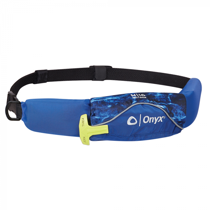 Onyx Outdoor Onyx M-16 Manual Inflatable Belt Pack (PFD) - Mossy Oak Elements - $109.99 at Everest