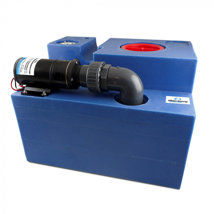 Albin Pump Marine Albin Pump 12 Gallon (47L) Waste Water Tank CPL Macerator - 12V - $829.07 at Everest