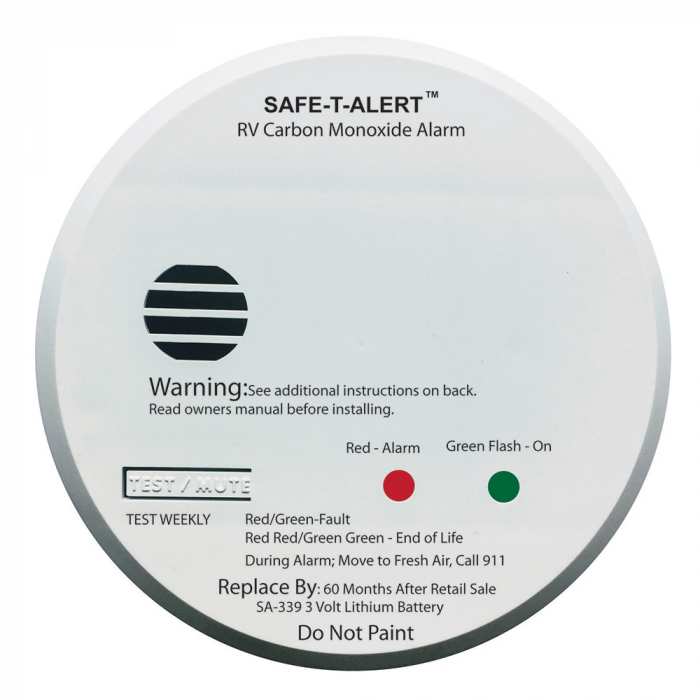 Safe-T-Alert Safe-T-Alert SA-339 White RV Battery Powered CO2 Detector - $79.95 at Everest