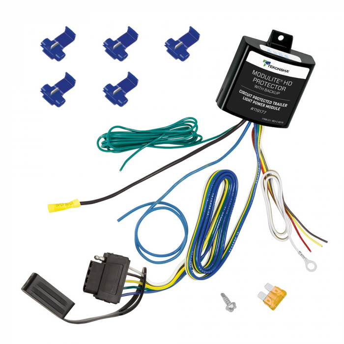 Tekonsha Tekonsha ModuLiteA(R) HD Protector w/Integrated Circuit & Overload Protection & 5-Flat Connector f/Backup Light or Surge Brake Lockout Circuit - $99.79 at Everest